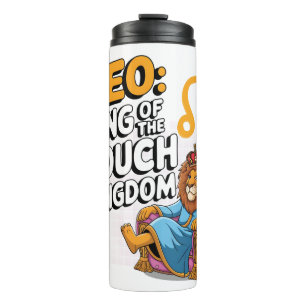 Fun Zodiac Leo design Thermal Tumbler