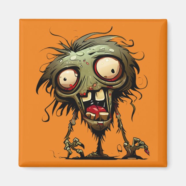 Fun Zombie - Happy Halloween Magnet (Front)