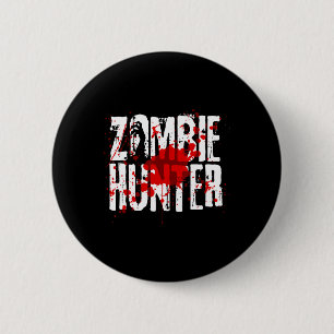 Fun Zombie Hunter Design For Boys Girls Halloween 6 Cm Round Badge