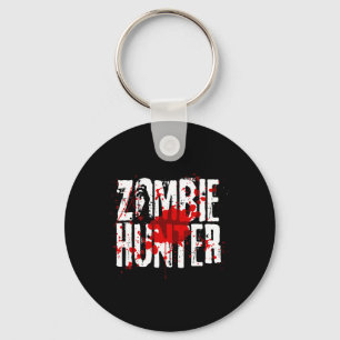 Fun Zombie Hunter Design For Boys Girls Halloween  Key Ring