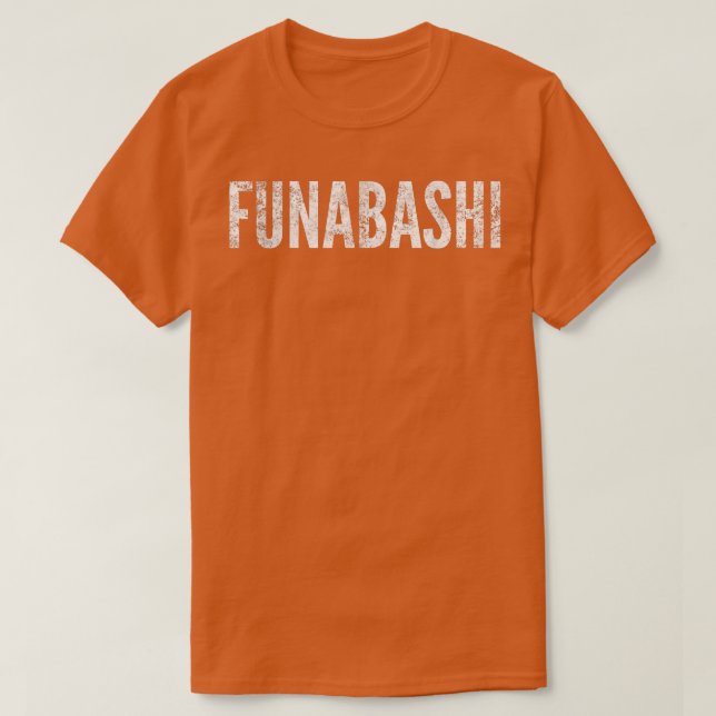 Funabashi Japan Distressed Graphic  T-Shirt (Design Front)