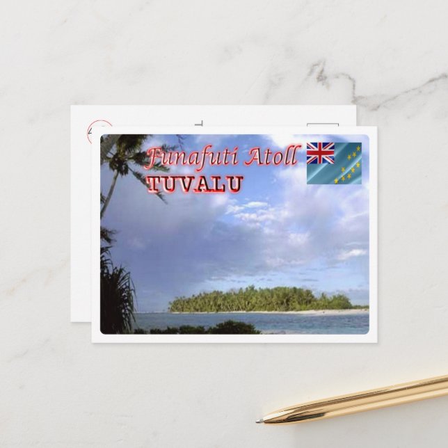 Funafuti Atoll - Tuvalu - Postcard (Front/Back In Situ)