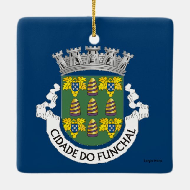 Funchal Madeira Christmas Ornament (Back)
