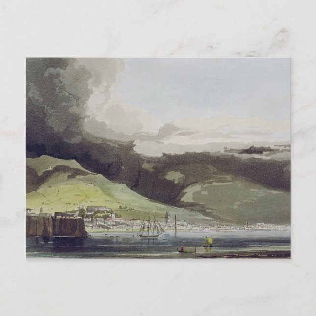 Funchall, plate 1 from 'A Voyage to Cochinchina' b Postcard (Front)