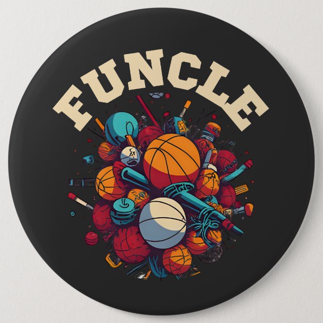 Funcle 6 Cm Round Badge (Front)