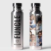 Funcle | Fun Uncle Custom Name Modern Chrome Water