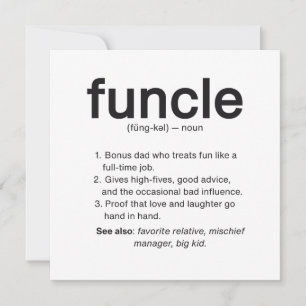 Funcle holiday card