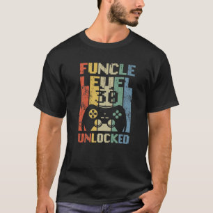 Funcle Level 30 Unlocked Video Gamer Uncle 30Th Bi T-Shirt