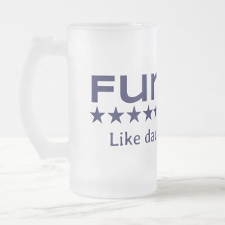 Funcle: Like Dad But Cooler! Frosted Glass Beer Mug