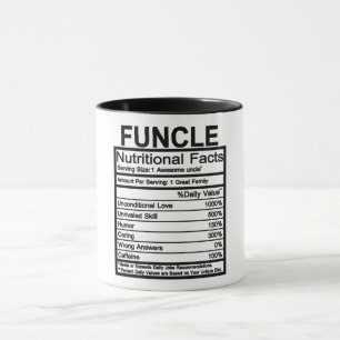 Funcle Nutritional Facts Mug