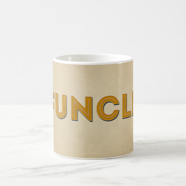Funcle Retro Inspired Typography Coffee Mug (Center)