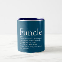 Funcle Uncle Funny Definition Quote Blue