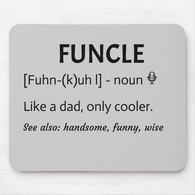 FUNCLE Uncle Gift Mouse Mat (Front)