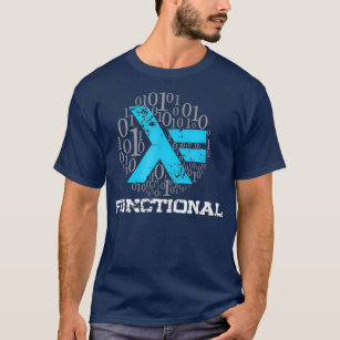Functional Haskell Coding White and Blue  Merch T-Shirt