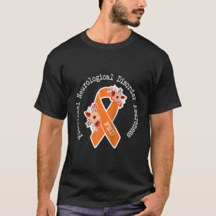 Functional Neurological Disorder Awareness FND Ora T-Shirt