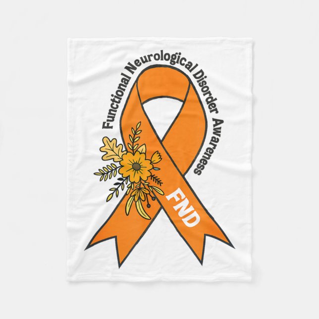 Functional Neurological Disorder Awareness Fnd War Fleece Blanket (Front)