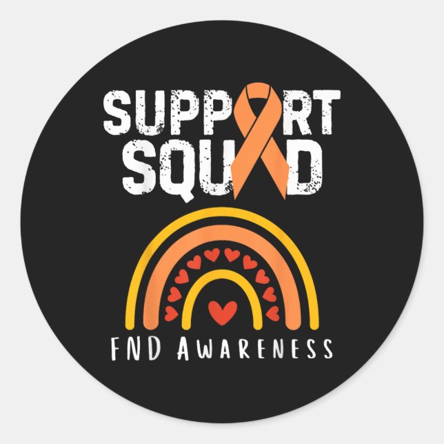 Functional Neurological Disorder Awareness Support Classic Round Sticker (Front)