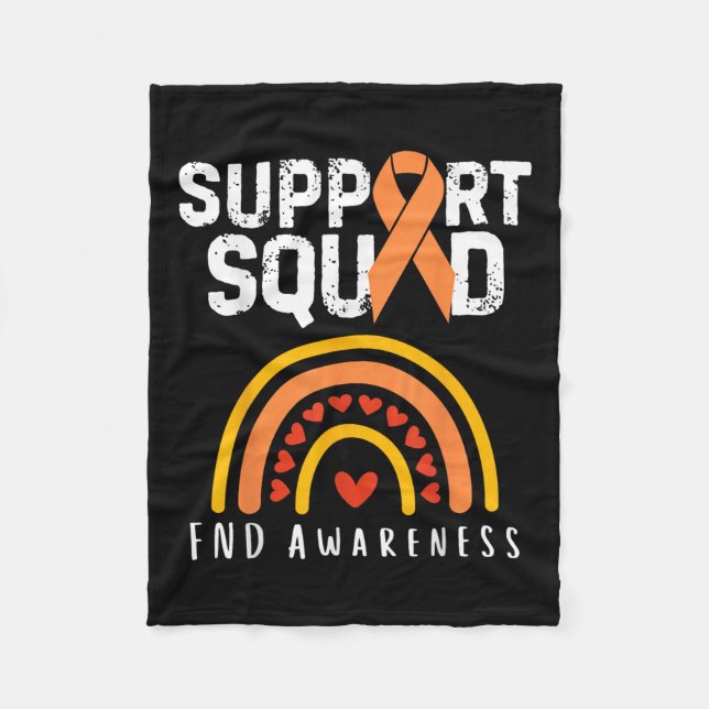Functional Neurological Disorder Awareness Support Fleece Blanket (Front)