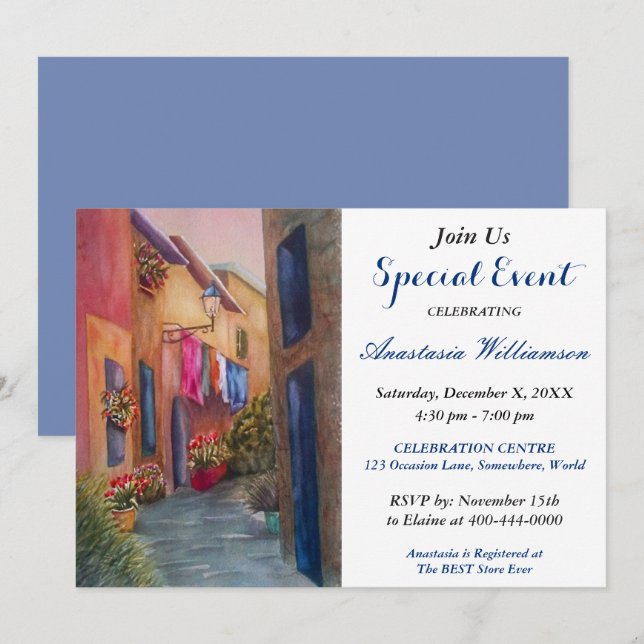 FUND RAISER PARTY EVENT INVITE (Front/Back)