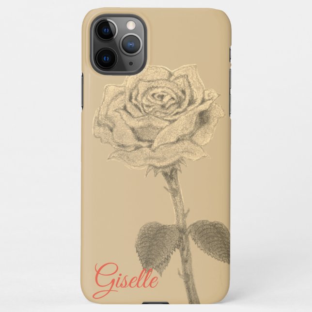 Funda Para iPhone rose iPhone Case (Back)