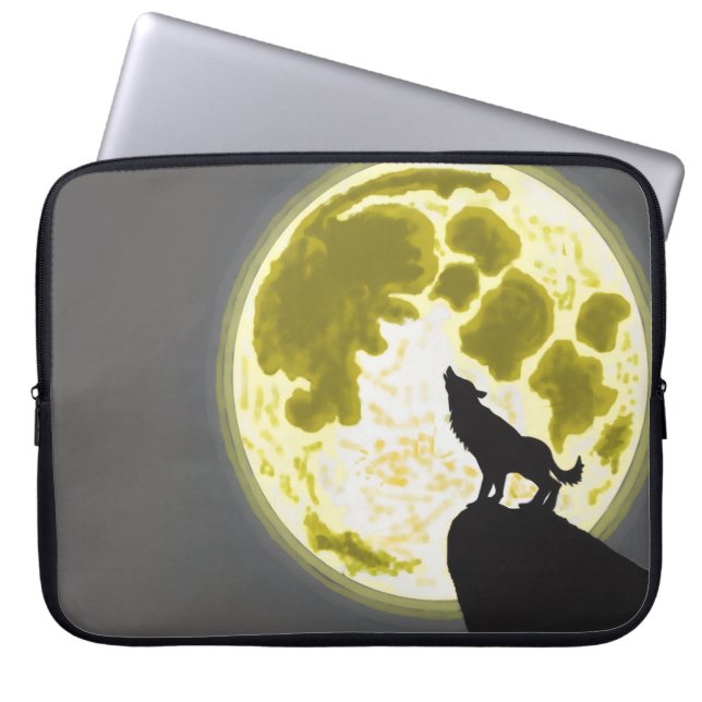 Funda Para Laptop Howling wolf Sleeve (Front)