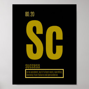 Fundamental Elements of Success Quote Poster
