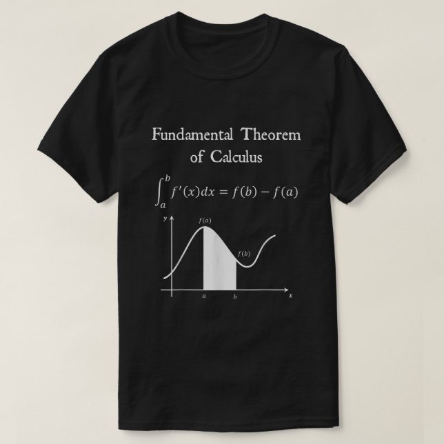 Fundamental Theorem of Calculus Math Teacher Nerdy T-Shirt (Design Front)