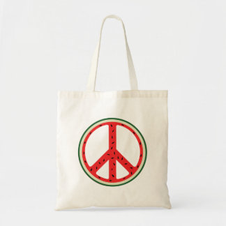 Fundraiser Watermelon Peace Sign for Palestine Tote Bag