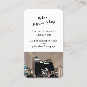 Fundraising   Charity Event Donate Now Design Business Card
