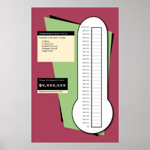 Fundraising Thermometer Poster