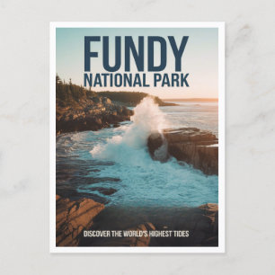 Fundy National Park Canada Travel Postcard