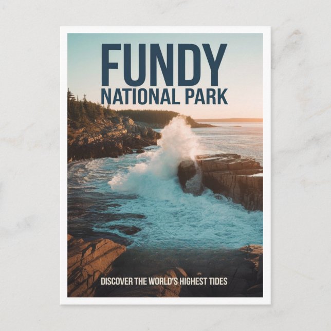 Fundy National Park Canada Travel Postcard (Front)