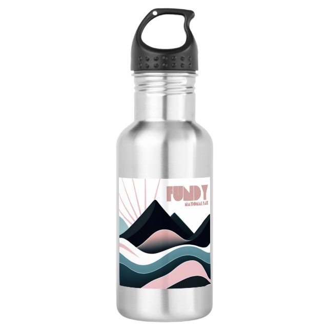 Fundy National Park Coloured Hills 532 Ml Water Bottle (Front)