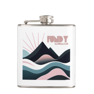 Fundy National Park Coloured Hills Hip Flask