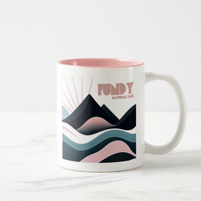 Fundy National Park Coloured Hills Two-Tone Coffee Mug (Right)