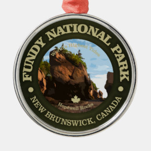 Fundy National Park Metal Tree Decoration