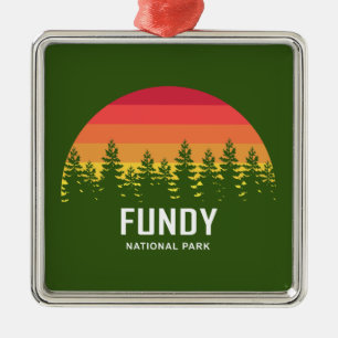 Fundy National Park Metal Tree Decoration