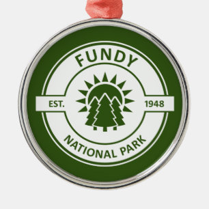 Fundy National Park Metal Tree Decoration