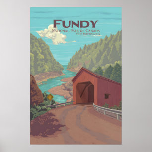 Fundy National Park Poster New Brunswick Canada
