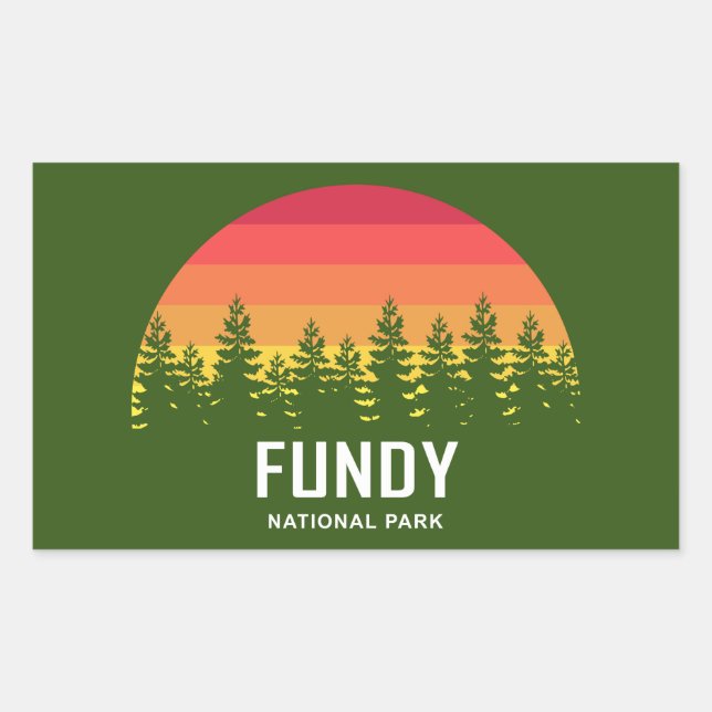 Fundy National Park Rectangular Sticker (Front)