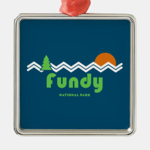 Fundy National Park Retro Metal Tree Decoration