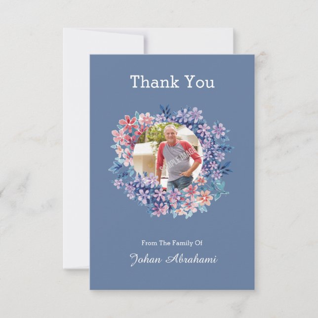 Funera Thank You Photo Card (Front)