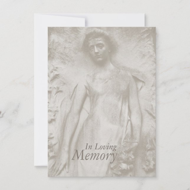 Funeral Announcement In loving Memory Tomstone (Front)