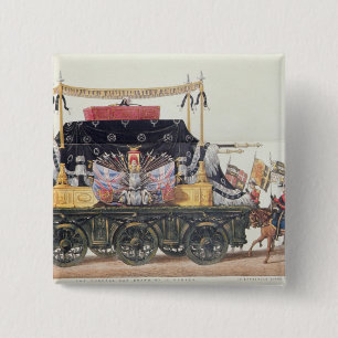 Funeral Car of the Duke of Wellington, 1853 15 Cm Square Badge