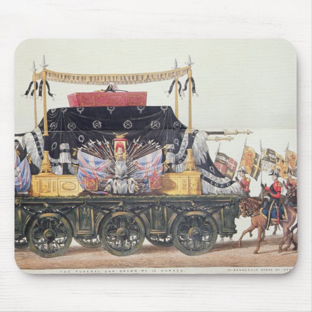 Funeral Car of the Duke of Wellington, 1853 Mouse Mat (Front)