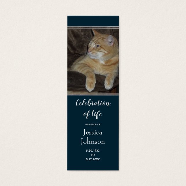 Funeral Celebration of Life Keepsake (Front)