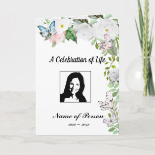 Funeral/Celebration of Life/Memorial Program Programme