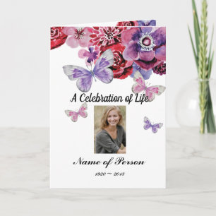 Funeral/Celebration of Life/Memorial Program Programme