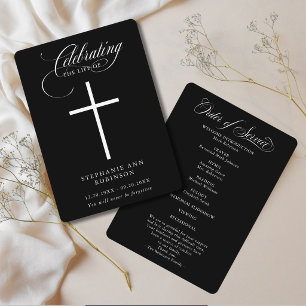 Funeral Celebration of Life Order of Service Programme
