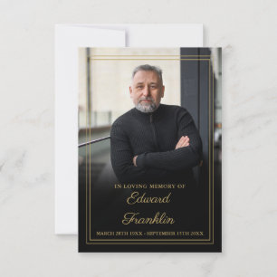 Funeral Celebration Of Life Photo Prayer Card